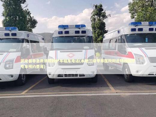 武定县非急救转院救护车租车电话(本地三级甲等医院附近转运医疗专车预约费用) 医护人员素养